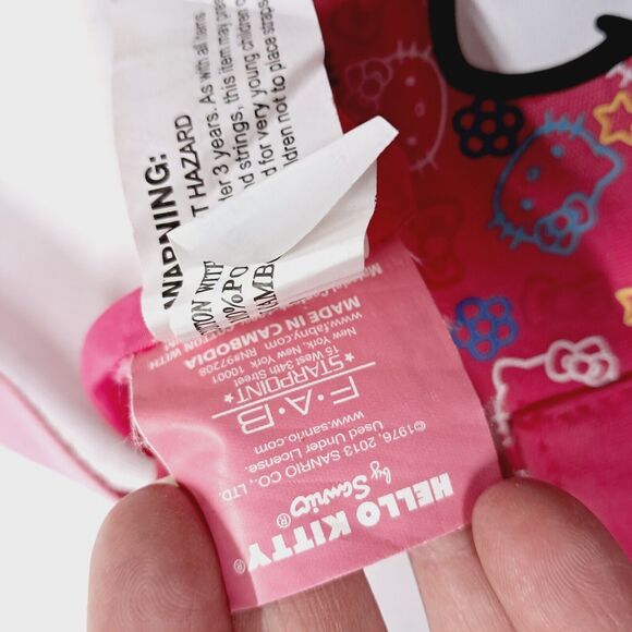 Hello Kitty Mini Purse Bag Pink Sanrio 2013 Zip Scene Coquette Kidcore Punk - Picture 9 of 12